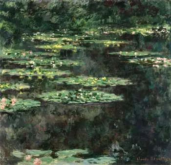Visoko kakovostno Olje slikarsko Platno Reprodukcije lokvanji (1904)1129 S Claude Monet ročno poslikane