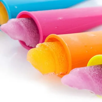 6pack Silikonske Ice Cream Orodja Popsicle Plesni DIY Jelly Štapiću Sladoled Orodje Popsicle Maker Naključno Barvo Kuhinja Živilskih