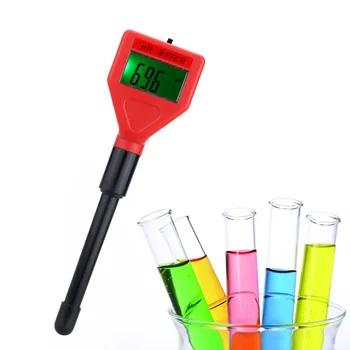 Visoka pH-Meter Mini Pero Tip Acidimeter z LCD Osvetljen Zaslon Industriji in Preizkus Analizator za Pitno Vodo