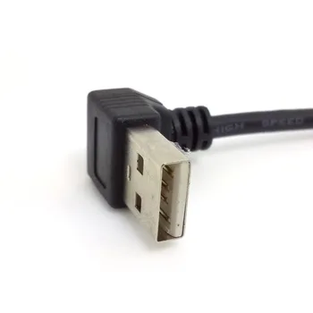 Gor in Dol pod Kotom 90 stopnjo USB 2.0 Moški B tip Moški Kabel za Tiskalnik, skener, Trdi Disk 20 cm