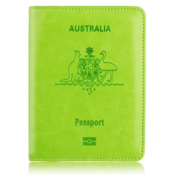 Nov Prihod Potovanja Imetnik Potnega lista za Avstralijo Usnje Zaščitnik Potni list Kritje za Poslovno Kreditno Kartico sim Primeru