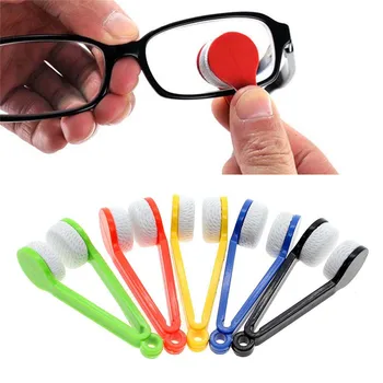 Naključno Barvo Novi Mini sončna Očala Eyeglass Mikrovlaken Krtačo, Čistilo Večino debelo 5 Kos/Paket