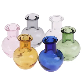6 Stijl Voor Poppenhuis Meubels Miniaturen Glas Kruik Glazen Pot Vaas 1/12 Lestvica Keuken Speelgoed