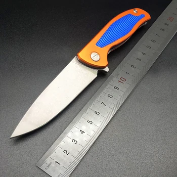 ZSQ Medved F95 Divjega Prašiča Taktično Folding Nož D2 Rezilo rep aluminija ročaj Žepni Noži na Prostem Preživetje Lovski Nož za Kampiranje