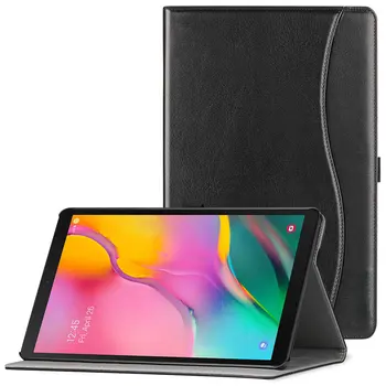 BOZHUORUI Ohišje za Samsung Galaxy Tab 10.1 palčni 2019 (Model SM-T510/SM-T515) - Premium PU Usnje Stojalo Pokrov z Roko