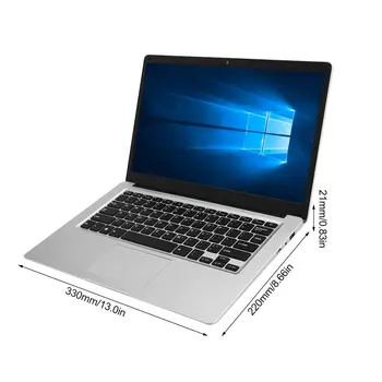 13,3-Palčni 3+32GB Štiri Temeljne Windows 10 Laptop Ips Zaslon Računalnika S 4 Nacionalni Tipkovnico Filmov, WIFI, HDMI je združljiv
