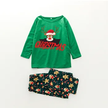 Vesel Božič Družinski Pižamo Hlače Nastavite Družinsko Božično Elk Pižamo Določa Mamica in Me Družino Ujemanje Oblačila Mehko Sleepwear