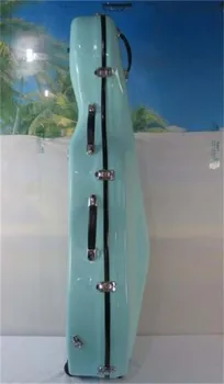 Visoko kakovostni svetlo modra/bela iz steklenih vlaken, 4/4 violončelo trdo torbico,odlično izdelave