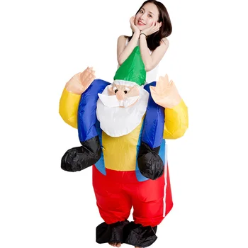 Ustvarjalne Odraslih Santa Claus Gril Kostum Napihljivi Pustna Božič Halloween Carnival Cosplay Obleko Rojstni Dan Obleko