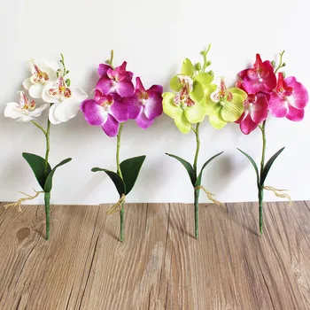 Ustvarjalne Cvetje Fancy Štiri Metulj Orhideja Mesnat Rastlin Bonsaj Cvet Urejanju Pribor L9