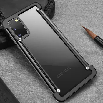 Aluminij Metal Odbijača Ohišje Za Samsung Galaxy S20 Ultra Primeru Shockproof Kritje Oklep Nazaj Funda Za S20 Plus S20 S10E Coques Capa