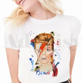 David Bowie Letnik BlackStar Tshirt Harajuku Priložnostne Bela Majica S Kratkimi Rokavi Ženske Nove Poletne Majice Grafični T Srajce