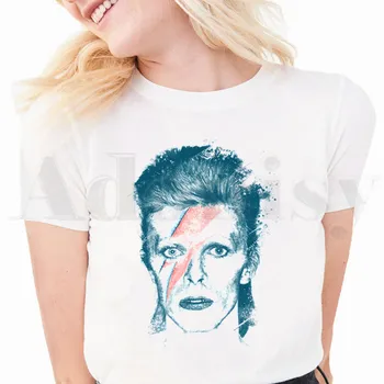 David Bowie Letnik BlackStar Tshirt Harajuku Priložnostne Bela Majica S Kratkimi Rokavi Ženske Nove Poletne Majice Grafični T Srajce