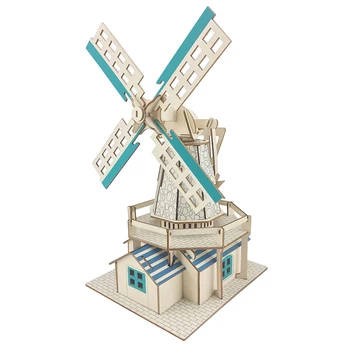 Nizozemski vetrnica obsegu model kit model zgradbe 3D diy igrača za otroke, odrasle maquetas par armar adultos hobi modellismo