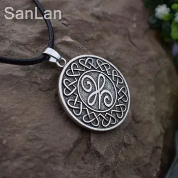 12pcs Original Keltski Novih Začetkov Simbol, ki pomeni nov začetek ogrlico, obesek, keltski vozel krog ogrlica SanlAN Nakit