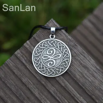 12pcs Original Keltski Novih Začetkov Simbol, ki pomeni nov začetek ogrlico, obesek, keltski vozel krog ogrlica SanlAN Nakit