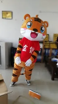 Novo Tigress Tiger Maskota Kostum Živali Risani Lik Maskota Kostum Halloween Maskiranje Carinval Obleko Velikost Odraslih