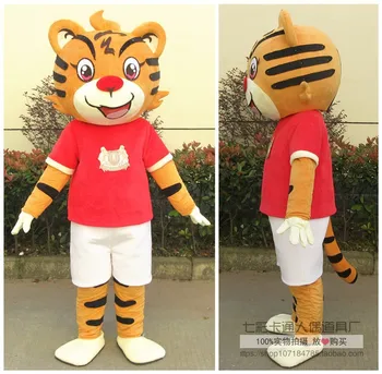 Novo Tigress Tiger Maskota Kostum Živali Risani Lik Maskota Kostum Halloween Maskiranje Carinval Obleko Velikost Odraslih