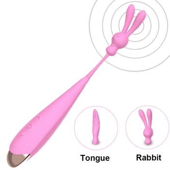 Visoko-Frekvenčno P-G Točko Vibrator za Klitoris Ženski Močne Vaginalne Nastavek Massager za Hitro Stimulator Orgazem Seks Igrače za ponovno Polnjenje