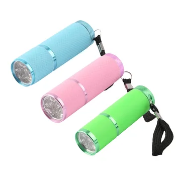 Prenosni Mini 9 LED Lak za Lase Zdravljenju led gel svetilka Svetilka Svetilka Za UV Gel lak za lase 2016 Vroče Prodaje