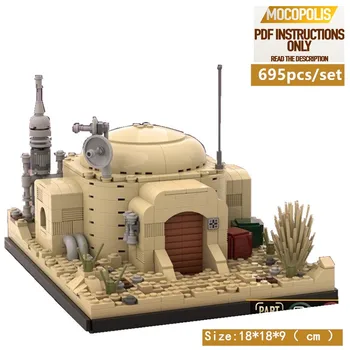 Nova Zvezda Prostor serije Vojne Owen Lars' Doma na Tatooine MOC-50144 Arhitekture Igrače Stavbe, Bloki, Opeke Otroke Božič Darilo Otrok