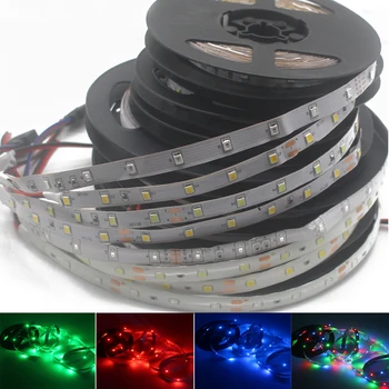 LED Trak Svetlobe, 5m 60LEDs/m Eno Barvo 3528SMD Upogljiv LED Trak 12V Napajanje 2A,Toplo bela,Bela,Rdeča,Modra,Zelena,Rumena