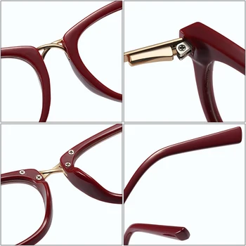 SHAUNA Retro Kvadratnih Spomladanski Tečaj Ženske Optična Očala Okvir TR90 Kovinski Moda Jasno Objektiv Moških Očal Okvir