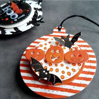 Halloween Buče Smešno Nasmeh Dekoracijo Kovinskih Rezanje Umre Scrapbooking Papir DIY Kartice Obrti Reliefi Die Kosi Nove 2019