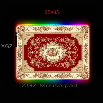 XGZ Premium perzijska Preproga Velike RGB Gaming Mouse Pad Zaklepanje Rob Animirani po Meri Računalniški Mizi Mat Non-Slip za Lol Csgo Zabava