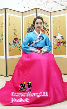 Hanbok Obleko Po Meri Narejene Korejski Tradicionalno Žensko Hanbok Korejski Nacionalni Kostum