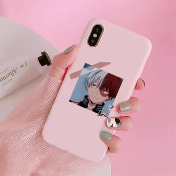 Žalostno Japonski Anime Estetske Telefon Primeru Sladkarije Roza Barve za iPhone 11 pro XS MAX 8 7 6 6S Plus X 5S SE 2020 XR