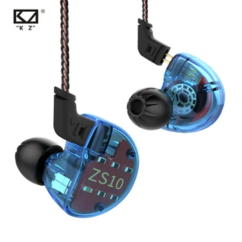 Novo QKZ VK1 4DD V Uho Slušalke DJ HI-fi Monito Teče Sport Slušalke Slušalka, Slušalke Slušalka ZS10 ZS6 fone de ouvido audifonos