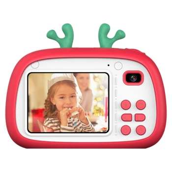 Otrok Fotoaparat Božična Risanka 1800W Pixel Spredaj in Zadaj Dual Camera HD Digitalna Kamera 720P