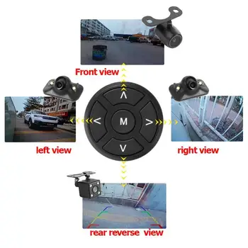 360-Stopinjski Ptica Pogled Sistem 4 Kamera, Panoramski Avto DVR Snemanje Parkiranje Spredaj+Zadaj+Levi+Desni Pogled Kamera s 5 Palčni Monitor