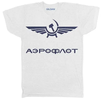 Aeroflot Ruske Letalske Družbe, Zssr Sovjetsko Letalo Retro Moški Film Film Majica 2019 Moda, Moda Za Moške Natisnjeni T Srajce Po Meri Majica