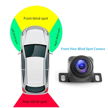 VODOOL Avto Pogled od Spredaj Slepa Pega Sistem Fotoaparat Samodejno Parkiranje Sistem Strani 720p HD USB Pogled od Zadaj Kamero Mini