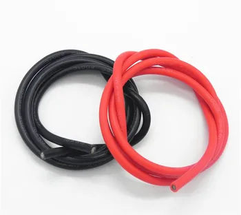 100meter/veliko 8AWG Silikonski žice kabel Črne ali Rdeče Dirigent gradnje, visoke temperature, Pokositrena bakreni kabel DZ0174 žice