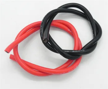 100meter/veliko 8AWG Silikonski žice kabel Črne ali Rdeče Dirigent gradnje, visoke temperature, Pokositrena bakreni kabel DZ0174 žice