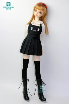 BJD lutka obleko dekle obleko ustreza 60 cm 1/3 BJD lutka moda jeansa obleko + majica +nogavice