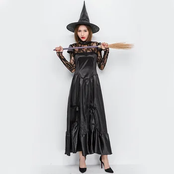 Čarovnice Kostum Cosplay Ženske Obleka Za Halloween Carnival Purim Kostum Za Odrasle Uspešnosti Stranka Oblačila