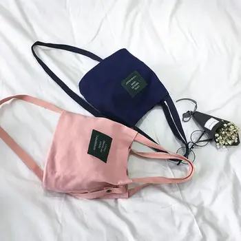 Ženska' Vrečka Platneni Torbici Moda Mini Enotni Traku Vedro Vreča Ramenski Crossbody Ženski nakupovalne torbe