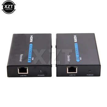 1PCS 1080P extender 120 m priključek RJ45 preko TCP/ IP Cat5e/6 Ethernet hdmi kabel za Ir Oddajnik/ Sprejemnik Z IR Za Predvajalnik DVD-jev