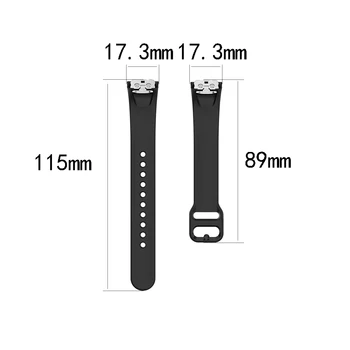 Slicone Zapestnica povratne zanke Traku Za Samsung Galaxy Fit SM-R370 Večbarvne Silikonske Watch Band Trakov