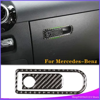 Za Mercedes-Benz B-Razred GLB 2020 Škatle za Rokavice Stikalo Nalepke Pravi Ogljikovih Vlaken (Mehka) Avto Notranje Spremembe Dodatki