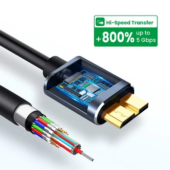 50/100/150 cm USB 3.1 Tip-c, USB 3.0 Micro-USB 5Gbps Trdi Disk Visoke Hitrosti, Velike Združljivost Vzdržljiv Kabel za RAČUNALNIK