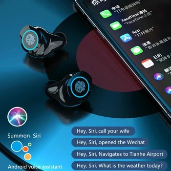 Novo TWS Brezžične Slušalke-Mini Bluetooth 5.0 Slušalke šport Čepkov Slušalke Z Mikrofonom Za Pametni Telefon Xiaomi Samsung LG Huawei