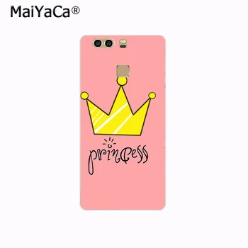 MaiYaCa pink princess dekle zelo krono telefon Dodatki Primeru za Huawei P9 p6 p7 p8 p10 plus primeru Kritje za xiaomi 3 4case