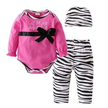 2020 Jeseni Mode baby dekle oblačila za Dojenčke oblačila leopard baby romper+hlače+klobuk 3pcs/ustrezala newborn baby oblačila sklop