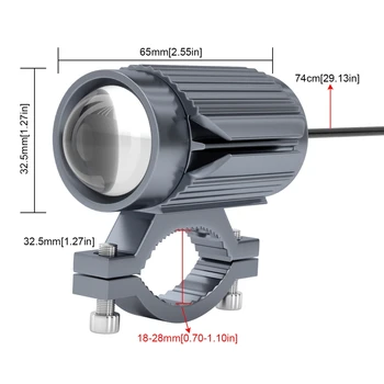 Super Svetla motorno kolo LED Smerniki Objektiv Pozornosti Dva-Barva Žarometi Avtomobila ATV