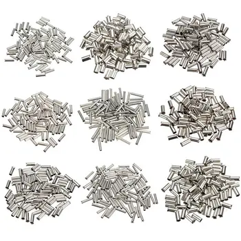 100 kozarcev Tin-prevlečenih Bakrenih Materiala Neizoliranih Bootlace Obročki Kabel Konec Kabla Crimps Električni Priključki 0.5mm2-16mm2